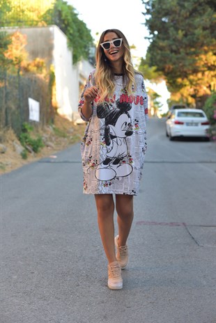 Yazılı Mickey Tunik