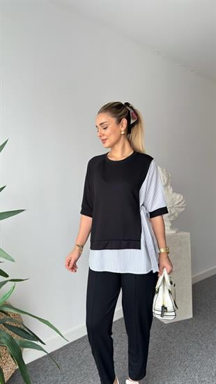 Olivia Yan Bağlamalı Modal Takım 