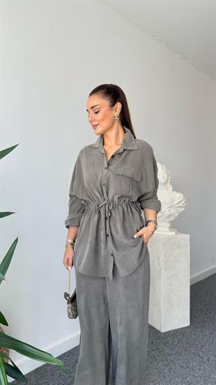 Haki Orena Bel Büzgülü Tensel Takım 