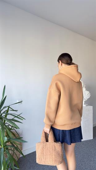 Tws Model Önü İşlemeli Şardonlu Kahve Sweat