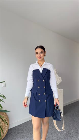 Mein Poplin Garnili Gabardin Elbise 