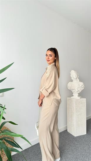 Bej Ruja İncili Tasarım Takım