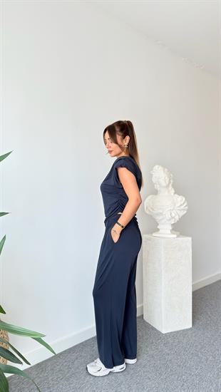 Lacivert Delvin Asimetrik Modal Takım