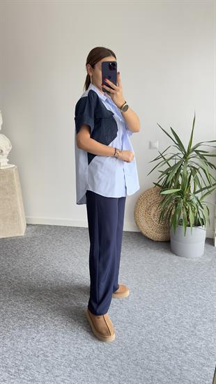 Garnili Marka Model Çizgili Gömlek