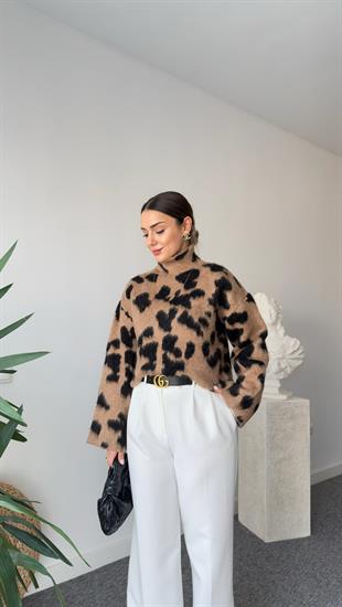 Veta Leopar Desenli Kazak