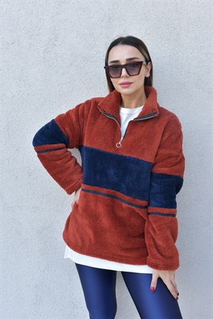 Yarım Fermuar Polar Sweat