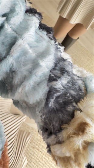 Renk Geçişli Peluş Sweat