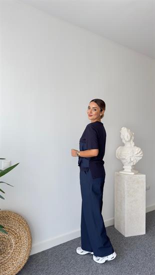 Yoko Garnili Lacivert İkili Takım