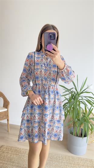 Bella Zra Model Katlı Elbise