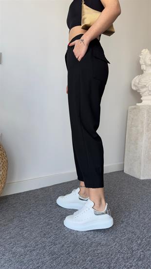 Crey Zra Model Siyah Kumaş Pantolon