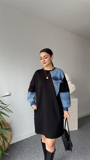 Brodi Kot Detaylı Cepli Sweat Elbise