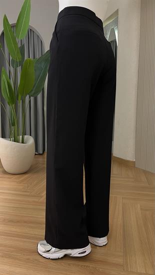 Siyah Romana Palazzo Pantolon