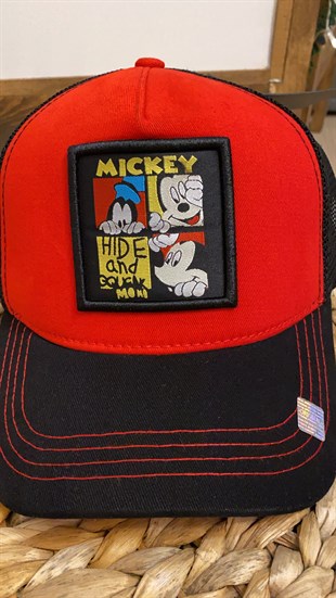 Kırmızı Mickey Şapka