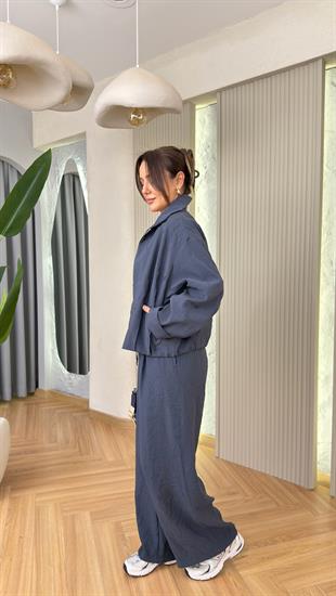 Charlo Lacivert Pantolon Ceket Takım