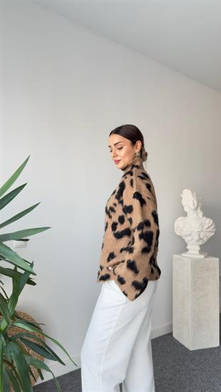 Veta Leopar Desenli Kazak