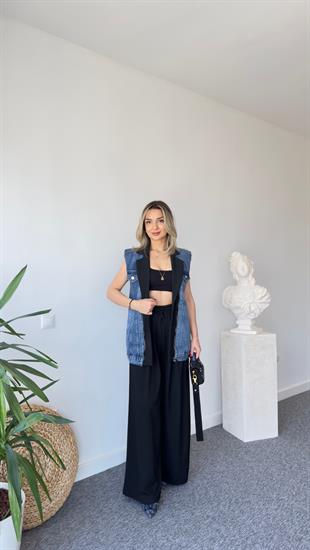 Noctur Tasarım Jean Yelekli Takım