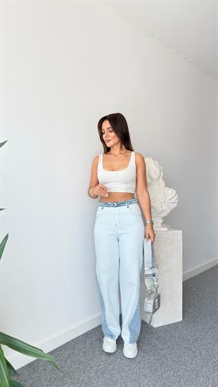 Zra Model Viral Renk Geçişli Jean Takım