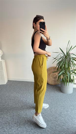Lepez Fitilli Olive Gömlekli Takım