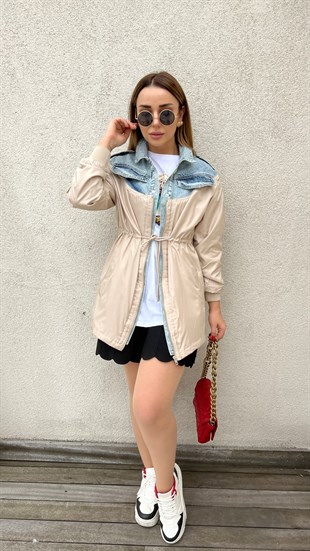 Kot Garnili Tasarım Trençkot