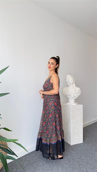 Vela Zra Model Çiçek Desenli Şifon Elbise 