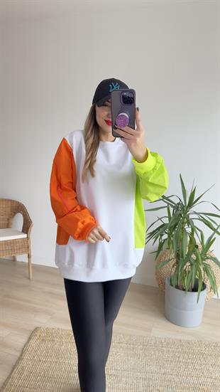 Marka Model Yeşil Paraşüt Garni Sweat