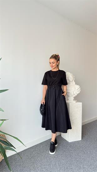 Entra Orj Model Siyah Elbise 