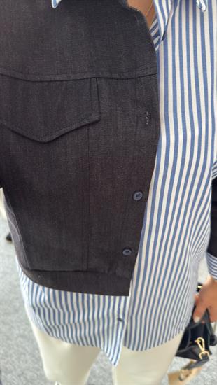 Gilbert Kot Garnili Çizgili Gömlek