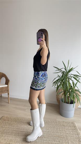 Zra Model Etnik Desen Etek