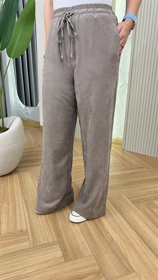 Vizon Mois Dokulu Bol Paça Pantolon