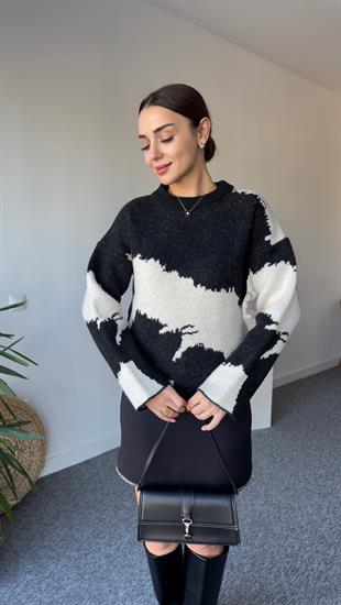 Siyah Geçişli Massi Model Kazak