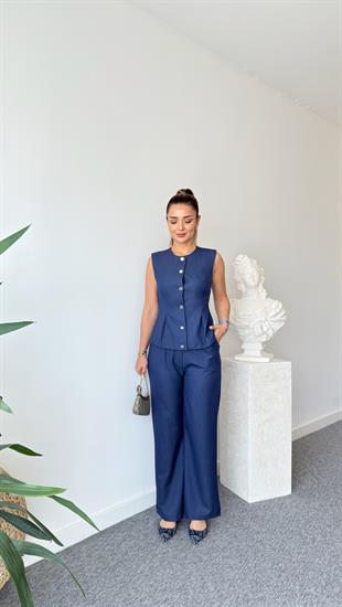 Rella Tensel Yelek Pantolon Takım