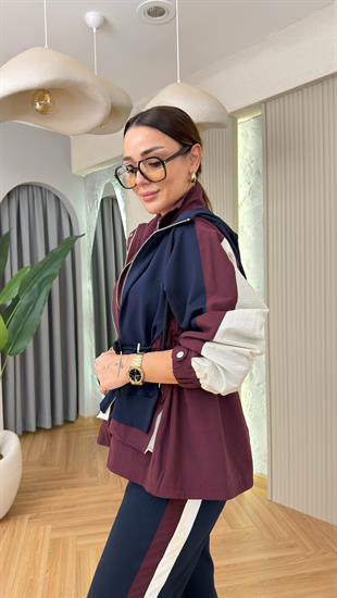 Bordo Barros Tws Model Tasarım Eşofman Takımı 