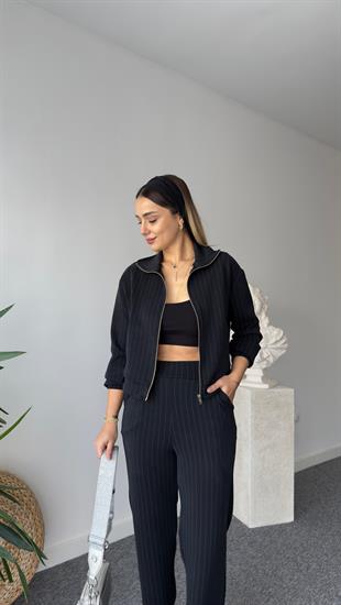 Julia Oys Çizgili Modal Takım