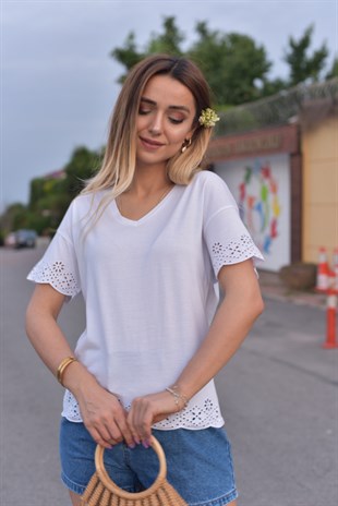 Fisto Detaylı Tshirt