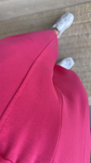 Şeritli Balon Model Pembe Eşofman Altı