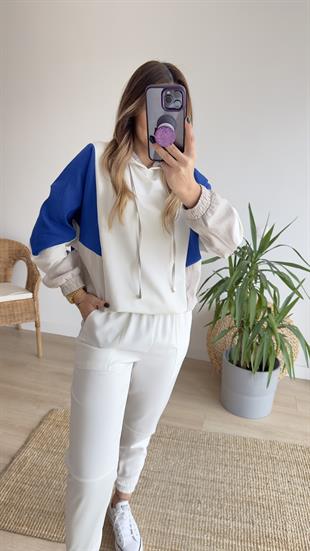 Bel Lastikli Garnili Sweat