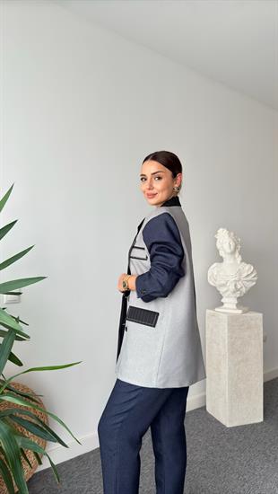 July Renk Geçişli Tasarım Blazer Ceket