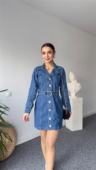 Reus Marka Model Kemerli Jean Elbise 