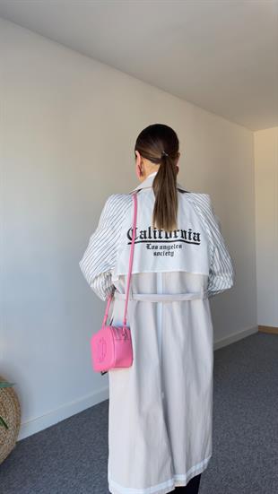 Tradu Sırt Yazı Detay Tasarım Trençkot