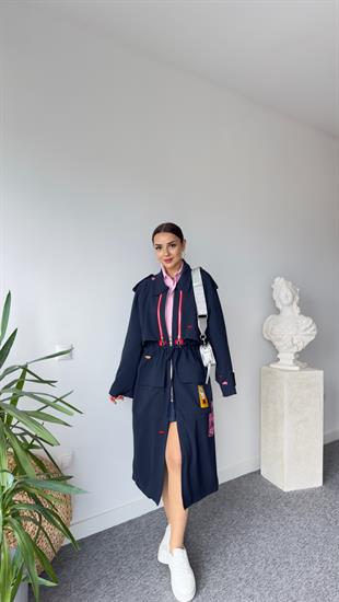 Swean Nakış Detaylı Tasarım Trençkot