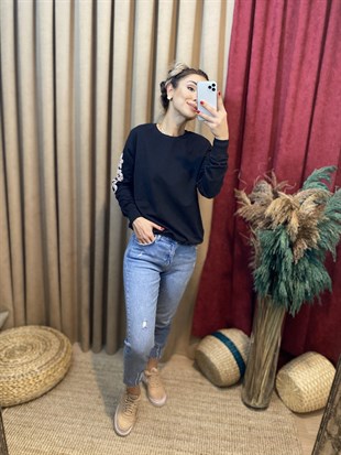 Likralı Mom Jean
