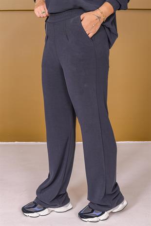 Siyah Rovo Fular Detaylı Modal Takım