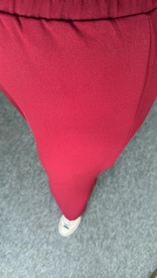 Bordo Beli Stoperli Double Takım