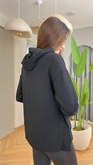 Gowna Yan Yırtmaçlı Modal Sweat