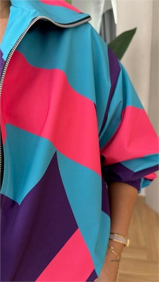 Çok Renkli 80S Vintage Ceket(ÖN SİPARİŞ ÜRÜNÜ)