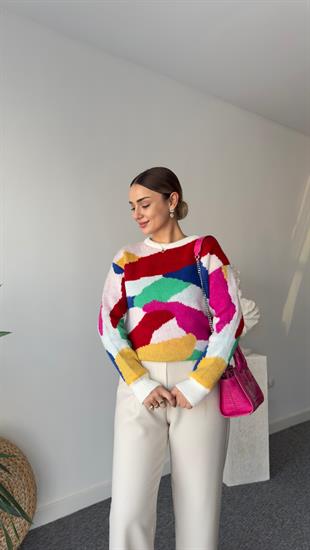 Derix Çok Renkli Kazak