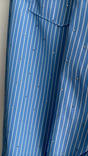Quale Taşlı Poplin Garnili Modal Sweat