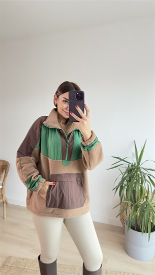 Paraşüt Garnili Polar Sweat