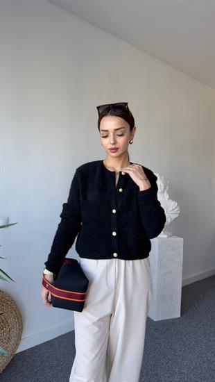 Siyah Teddy Hırka