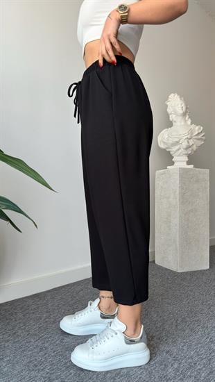 Siyah Nela Kapüşonlu Modal Takım